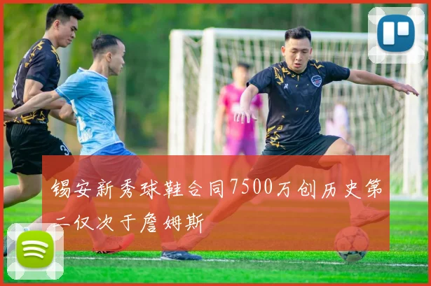 锡安新秀球鞋合同7500万创历史第二仅次于詹姆斯